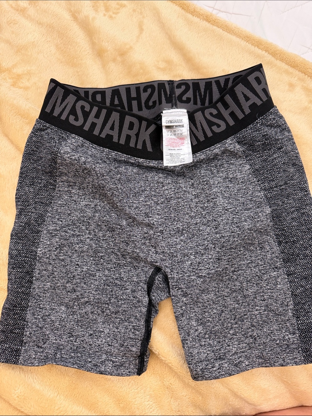 Gymshark Women’s Black & Gray Seamless Athletic Shorts